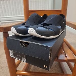 Jordan Black and White Kids Sandals